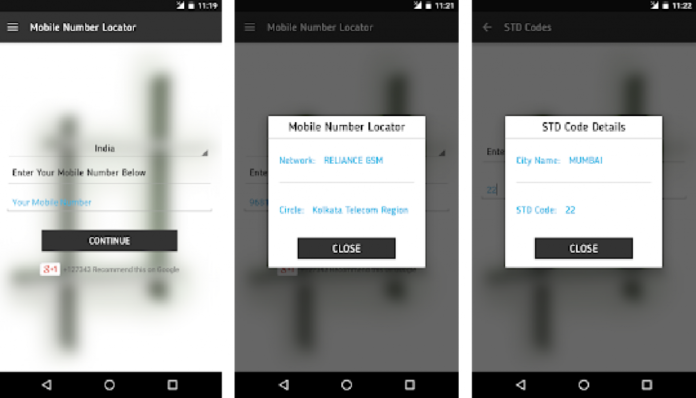 Mobile Number Locator App