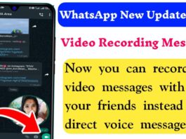 WhatsApp Video Recording Message