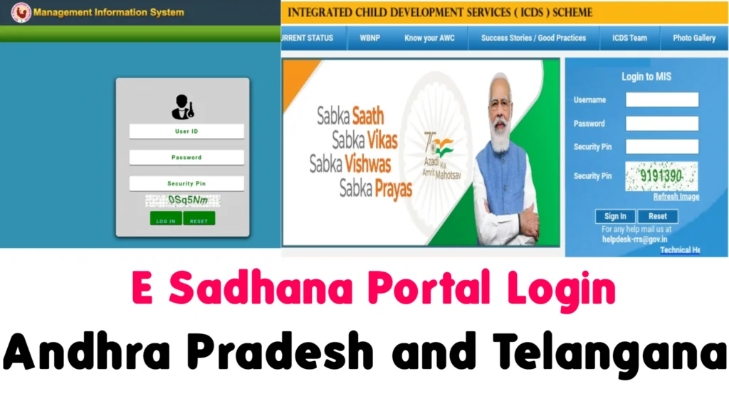 E Sadhana Portal AP & Telangana Govt | WDCW ap.gov.in / tg.nic.in
